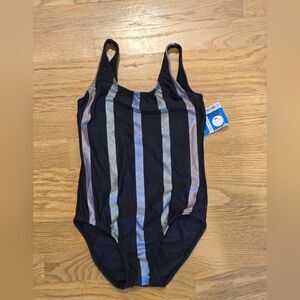 NWOT PQ Swim Kids Torey Striped One Piece Sz XS